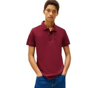 Tommy Jeans Uomo Maglietta Polo Maniche Corte Slim Placket Slim Fit, Rosso (Red Wine), M