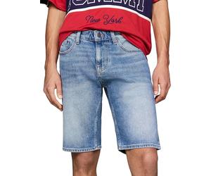 Tommy Jeans Uomo Pantaloncini in Jeans Elasticizzati, Blu (Denim Medium), 27W