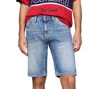 Tommy Jeans Uomo Pantaloncini in Jeans Elasticizzati, Blu (Denim Medium), 28W