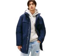 Tommy Jeans Uomo Parka City Ready con Cappuccio, Blu (Dark Night Navy), L