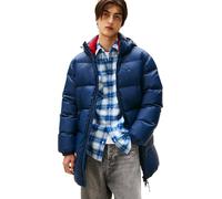 Tommy Jeans Uomo Piumino Essential Down Parka con Cappuccio, Blu (Dark Night Navy), S
