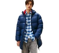 Tommy Jeans Uomo Piumino Essential Down Parka con Cappuccio, Blu (Dark Night Navy), XL