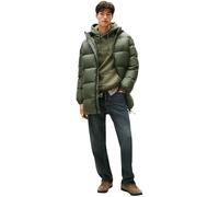 Tommy Jeans Uomo Piumino Essential Down Parka con Cappuccio, Verde (Pewter Green), M