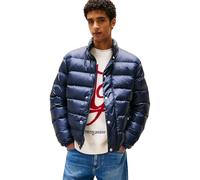 Tommy Jeans Uomo Piumino Light Down con Chiusura a Bottoni, Blu (Dark Night Navy), XL