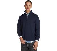 Tommy Jeans Uomo Pullover con Zip Regular Fit Half Zip Collo a Lupetto