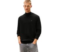 Tommy Jeans Uomo Pullover Slim Collo a Lupetto, Nero (Black), XS
