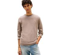 Tommy Jeans Uomo Pullover Slim Light con Scollo Rotondo, Marrone (Ivy Mink), L