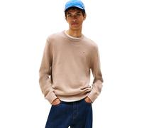 Tommy Jeans Uomo Pullover Sweater Slim Fit, Beige (Pecan Nut), S