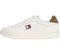 Tommy Jeans Uomo Sneakers con Suola Preformata Archive '98 in Pelle, Multicolore (Ivory/Homestead), 42