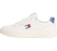 Tommy Jeans Uomo Sneakers con Suola Preformata Essential in Pelle, Blu (Blue Moment), 41