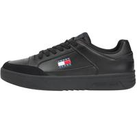 Tommy Jeans Uomo Sneakers con Suola Preformata Leather Profilo Basso, Nero (Black), 40