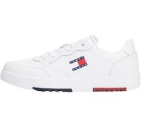 Tommy Jeans Uomo Sneakers con Suola Preformata Retro Essential Scarpe, Bianco (White), 44