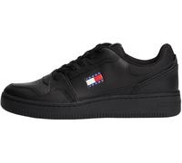 Tommy Jeans Uomo Sneakers con Suola Preformata Tjm Retro Basket Profilo Basso, Nero (Black), 46