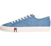 Tommy Jeans Uomo Sneakers in Tela Archive Denim con Logo, Blu (Denim), 41