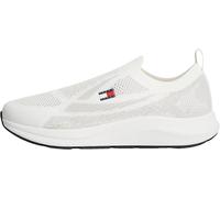 Tommy Jeans Uomo Sneakers Running Knitted Senza Lacci, Bianco (Ecru), 43
