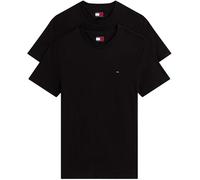Tommy Jeans Uomo T-Shirt Maniche Corte Confezione da 2 Xslim Jersey in Cotone, Nero (Black/Black), XL