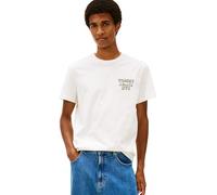 Tommy Jeans Tjm Slim Entry Bills SS Tee Dm0Dm22321 Maglietta S/S, White (Ecru), S Adulto