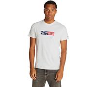 Tommy Jeans Uomo T-Shirt Maniche Corte Slim Entry Graphic Scollo Rotondo, Bianco (Ecru), 3XL