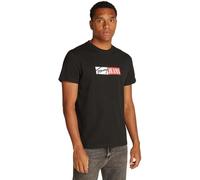 Tommy Jeans Uomo T-Shirt Maniche Corte Slim Entry Graphic Scollo Rotondo, Nero (Black), 3XL