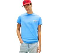 Tommy Jeans Uomo T-Shirt Maniche Corte Slim Sign Chest con Logo, Blu (Blue Twilight), M