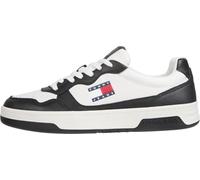 Tommy Jeans Uomo Tjm Cupsole Pelle Ess Em0em01443 Basso Top, Bianco Ecru, 46 EU