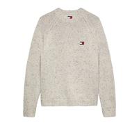 Tommy Jeans - Wool Badge Sweater - - Knitwear - Uomo - Beige - XS