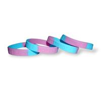 Tommy K Products 4 braccialetti in silicone blu e rosa per sensibilizzazione alla perdita di bambini, per aborto spontaneo, speranza, fede, forza, beneficenza