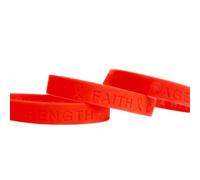 Tommy K Products Braccialetti colorati per sensibilizzazione, multicolore, rosso, blu, verde, giallo, arancione, per beneficenza, lavoro, speranza, fede, forza, coraggio, Adult Standard, Silicone