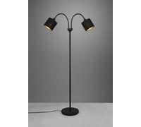Piantana TOMMY flessibile con 2 paralumi nero e oro con accensioni separate h.130cm nera R46332079