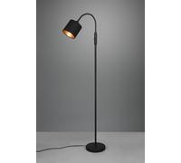 TOMMY PIANTANA NERA FLESSIBILE CON PARALUME NERO E ORO H.130CM 1 LUCE ATTACCO E14