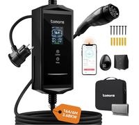 tomons Cavo Ricarica Auto Elettrica App,3,68 kW 6M,Portatile Tipo 2 Schuko