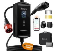 tomons Cavo Ricarica Auto Elettrica Tipo 2 con App, 11 kW 10M,IP65