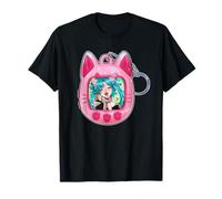 Tomonyachi Cat Girl Y2K Anime Neko Rosa Tamagotchi Vapour Maglietta