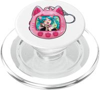 Tomonyachi Cat Girl Y2K Anime Neko Rosa Tamagotchi Vapour PopSockets PopGrip per MagSafe