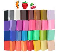 Tomorotec - Set di argilla polimerica, 32 colori, conforme al CPSC, non tossico, modellatura fai da te, argilla da forno per bambini, adulti, artisti Più morbido.