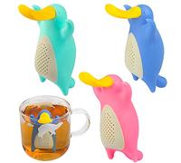 Tomorotec - Set di infusore da tè in silicone per tè sfuso, set da 3 pezzi