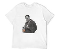Tomorrow is More Exciting Sleeve Soprano • T Shirt Tony Soprano Some Pulp (sin Fondo - Consulta La Tienda con Imagen De Fondo) • Inspirado En La Mafia • Ropa De Calle White L
