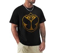 Tomorrowland T-Shirt Hippie Clothes Summer Top New Edition t Shirt Men Clothings Black L