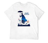 TOMORROWS Men's Mary Poppins Style T-Shirts White M