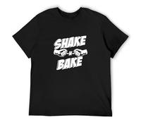 TOMORROWS Men's Talladega Nights Shake And Bake T-Shirts Black XL