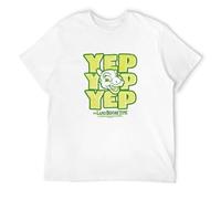 TOMORROWS Men's The Land Before Time Ducky Yep Yep Yep Retro Graphic Tee Casual T Shirt Print Tops White XL