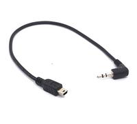Tomost Cavo adattatore ad angolo da jack aux audio 3,5 mm a 3 poli a micro USB B a 5 pin maschio, per Samsung Galaxy 3,5 mm a mini