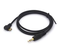 Tomost - Cavo da micro USB a 3,5 mm da 1 m a 90° per auto AUX audio jack (cavo da micro USB a 3 poli 1/8 stereo)
