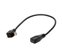 Tomost - Cavo micro USB a 90 gradi, con angolo giù da maschio a femmina Micro-B per cellulari Android, tablet, Nest Indoor, Arlo Pro, Echo, PS4 (UP)