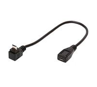 Tomost Cavo micro USB angolato a 90 gradi Micro-B maschio a femmina, cavo di prolunga per cellulari Android, tablet, Nest Indoor, Arlo Pro, Echo, PS4 (basso)