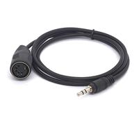 Tomost Cavo MIDI da 3,5 mm a 5 poli DIN, spina DIN a 5 poli su connettore stereo TRS da 3,5 mm (1/8 pollici), cavo convertitore per tastiera MIDI IK Multimedia 1 metro