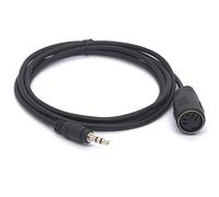 Tomost Cavo MIDI DIN da 3,5 mm, 5 pin, spina DIN femmina a 5 pin a jack stereo TRS maschio da 3,5 (1/8") per tastiera MIDI IK Multimedia (1,5 metri)