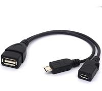 Tomost Micro USB Cavo Splitter Cavo OTG Enhancer Power USB 2.0 A Femmina a Micro USB Maschio e Micro 5 Pin Femmina Adattatore Host Caricatore Converter