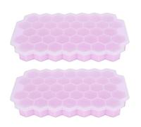Tomotato 2 Stampo Per Ghiaccio In Silicone Rosa 37 Celle Pettine