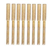 Tomotato 8 Pezzi Affilatura Diamantata Mole Diamantate ad Alta Durezza per Affilare la Motosega Kit di Affilacoltelli per Catena in Metallo con Kit di Lime di Ricambio a Manico Lungo(3 * 4.8mm)